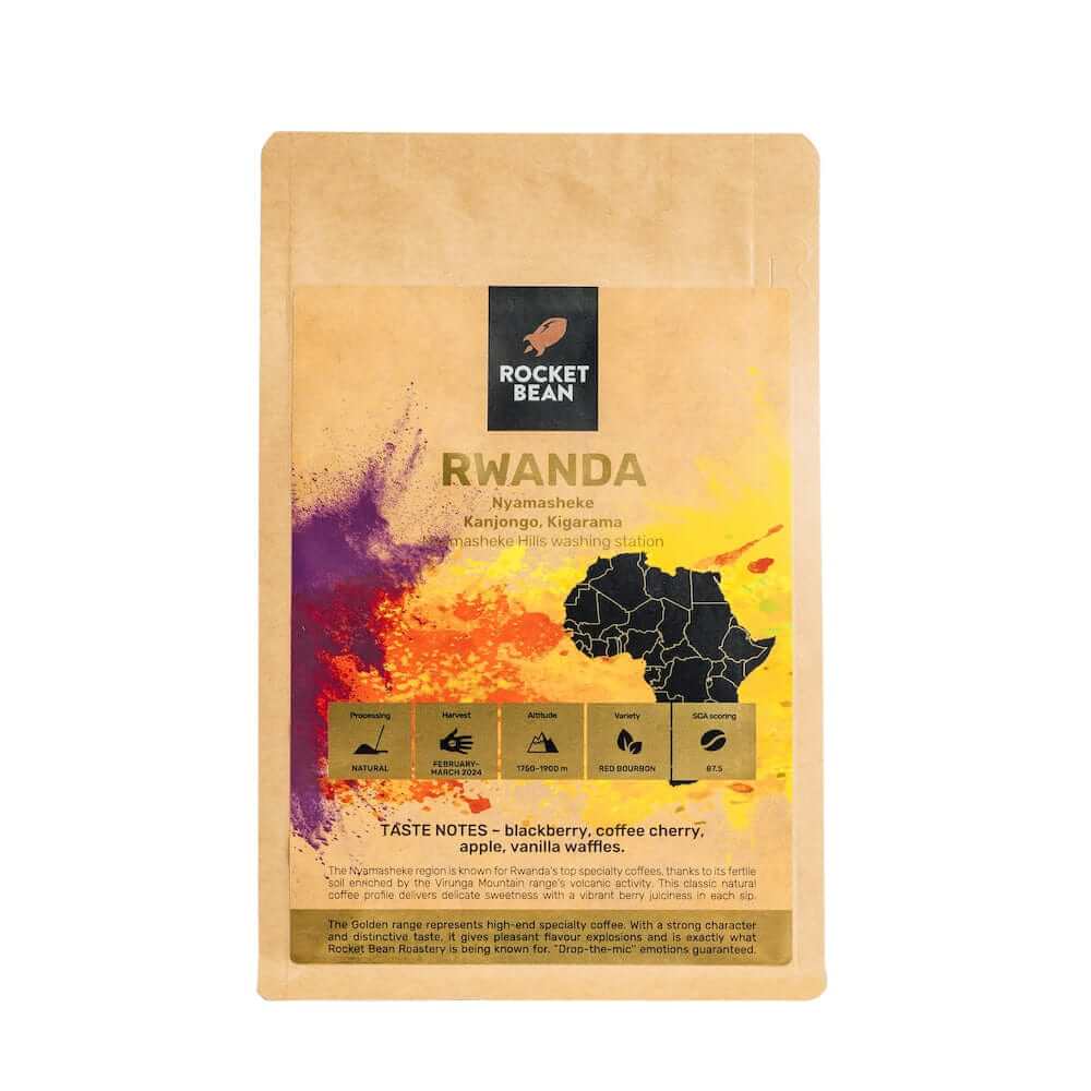 Rocket Bean Roastery Kafijas pupiņas Kafijas pupiņas RBR Rwanda, Nyamasheke Hills, Natural, 200g
