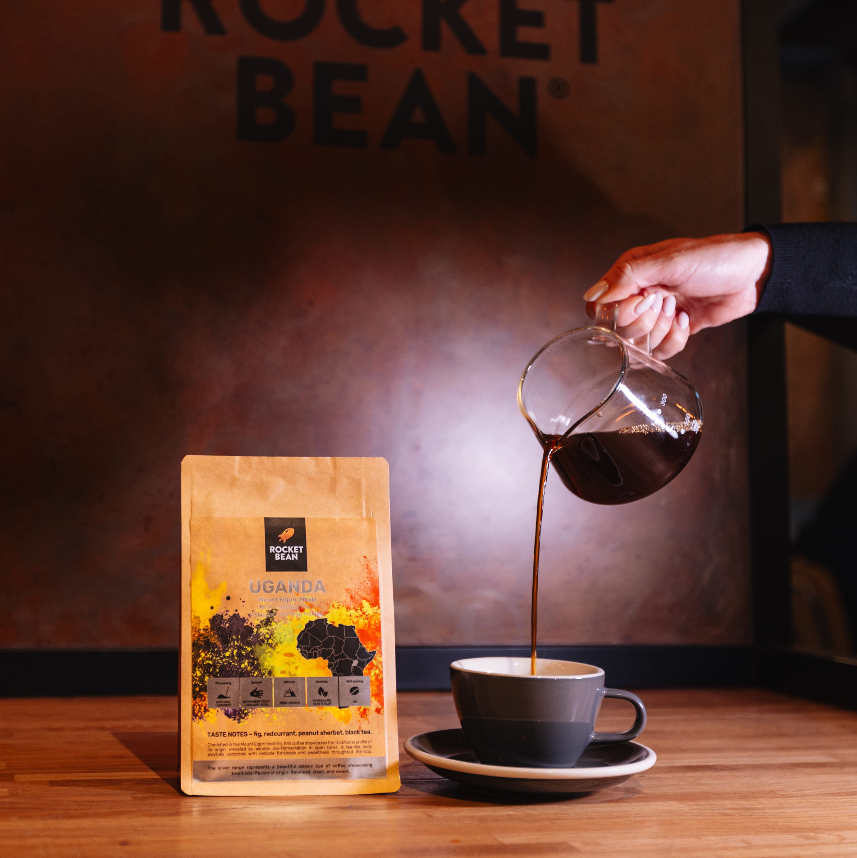 Rocket Bean Roastery Kafijas pupiņas Kafijas pupiņas Uganda, Namisuni, 200g