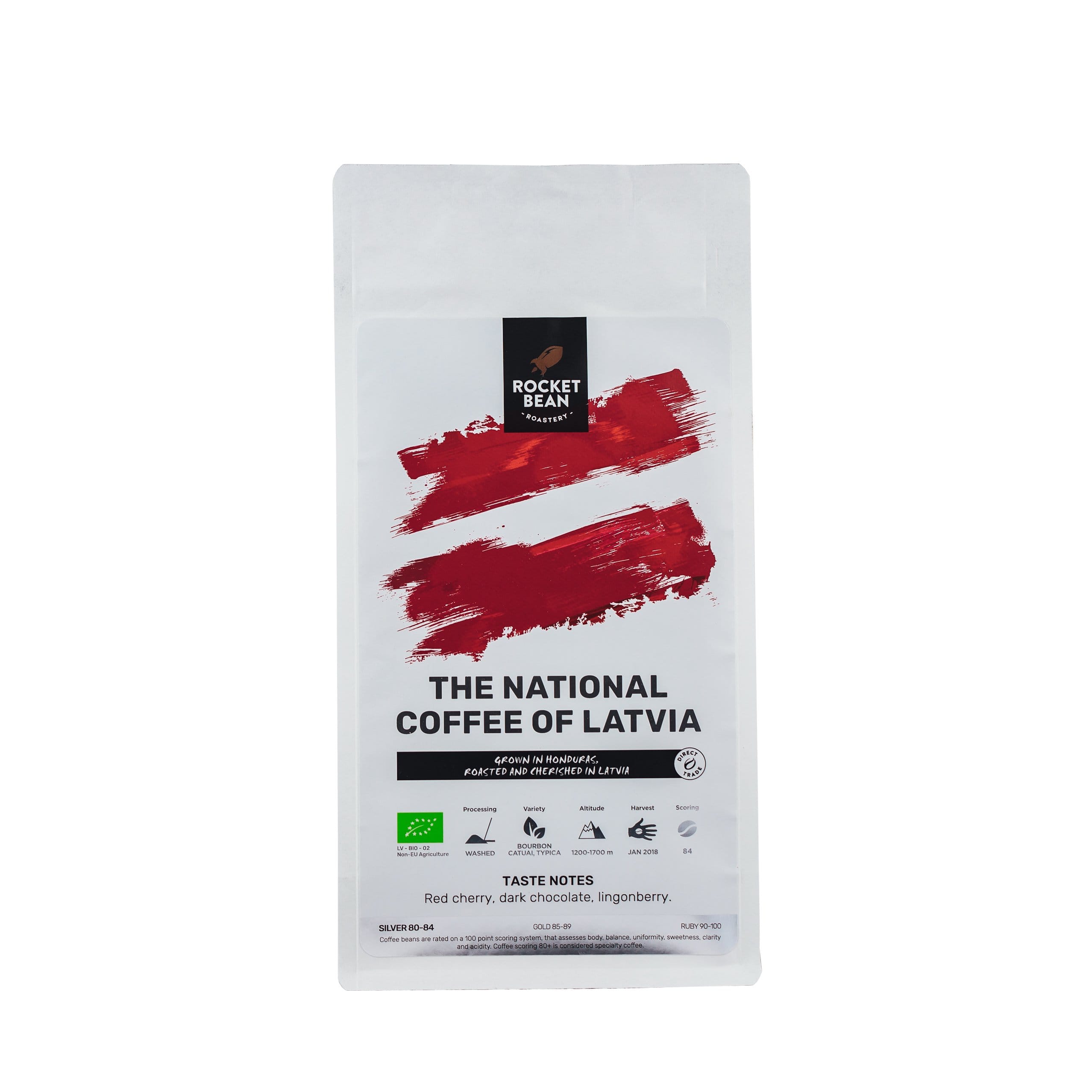 Rocket Bean Roastery Kafijas pupiņas 500gr Latvijas Nacionālā kafija, 200g, Rocket Bean Roastery