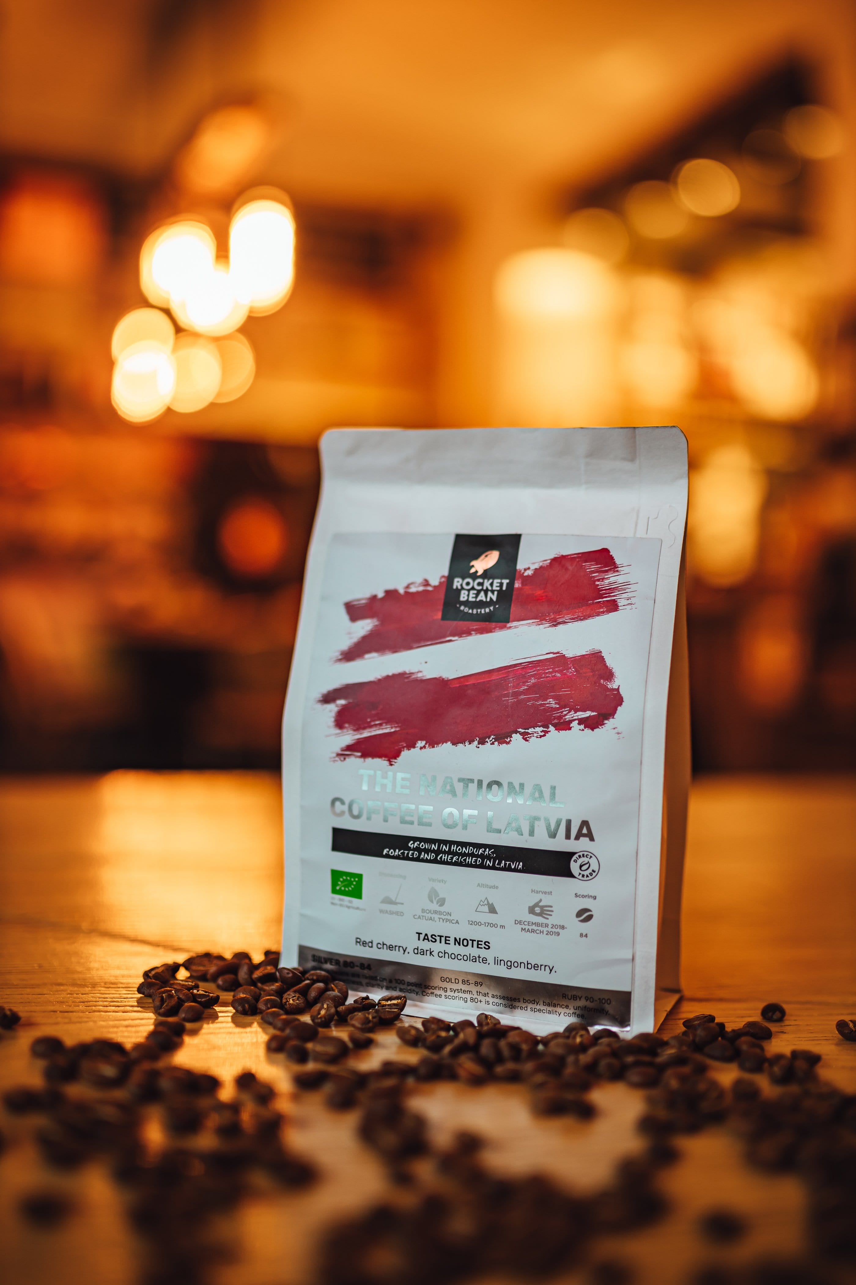 Rocket Bean Roastery Kafijas pupiņas Latvijas Nacionālā kafija, 200g, Rocket Bean Roastery