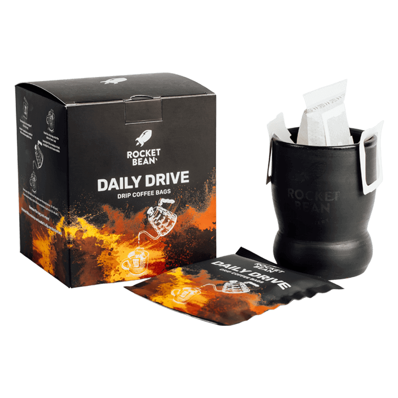Rocket Bean Roastery Kafijas pupiņas Maltā kafija RBR Drip coffee bag Daily Drive, 14g