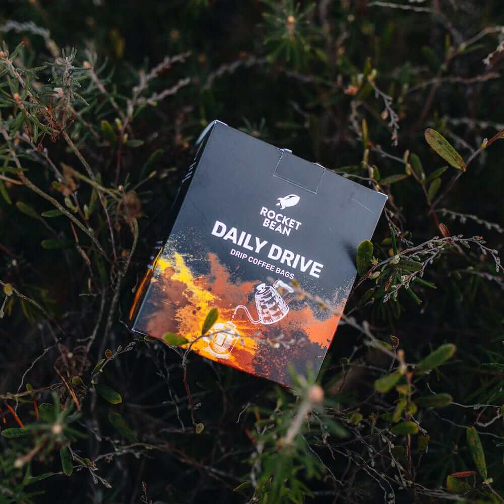 Rocket Bean Roastery Kafijas pupiņas Maltā kafija RBR Drip coffee bag Daily Drive, 14g