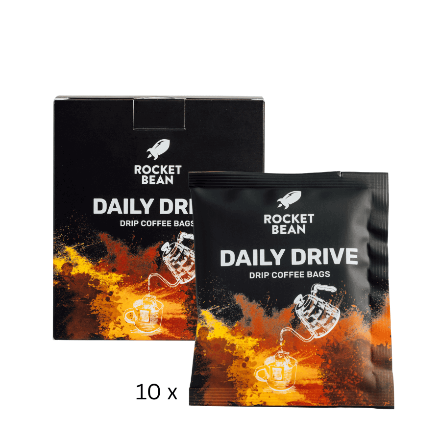 Rocket Bean Roastery Kafijas pupiņas 10 paciņu kaste Maltā kafija RBR Drip coffee bag Daily Drive, 14g