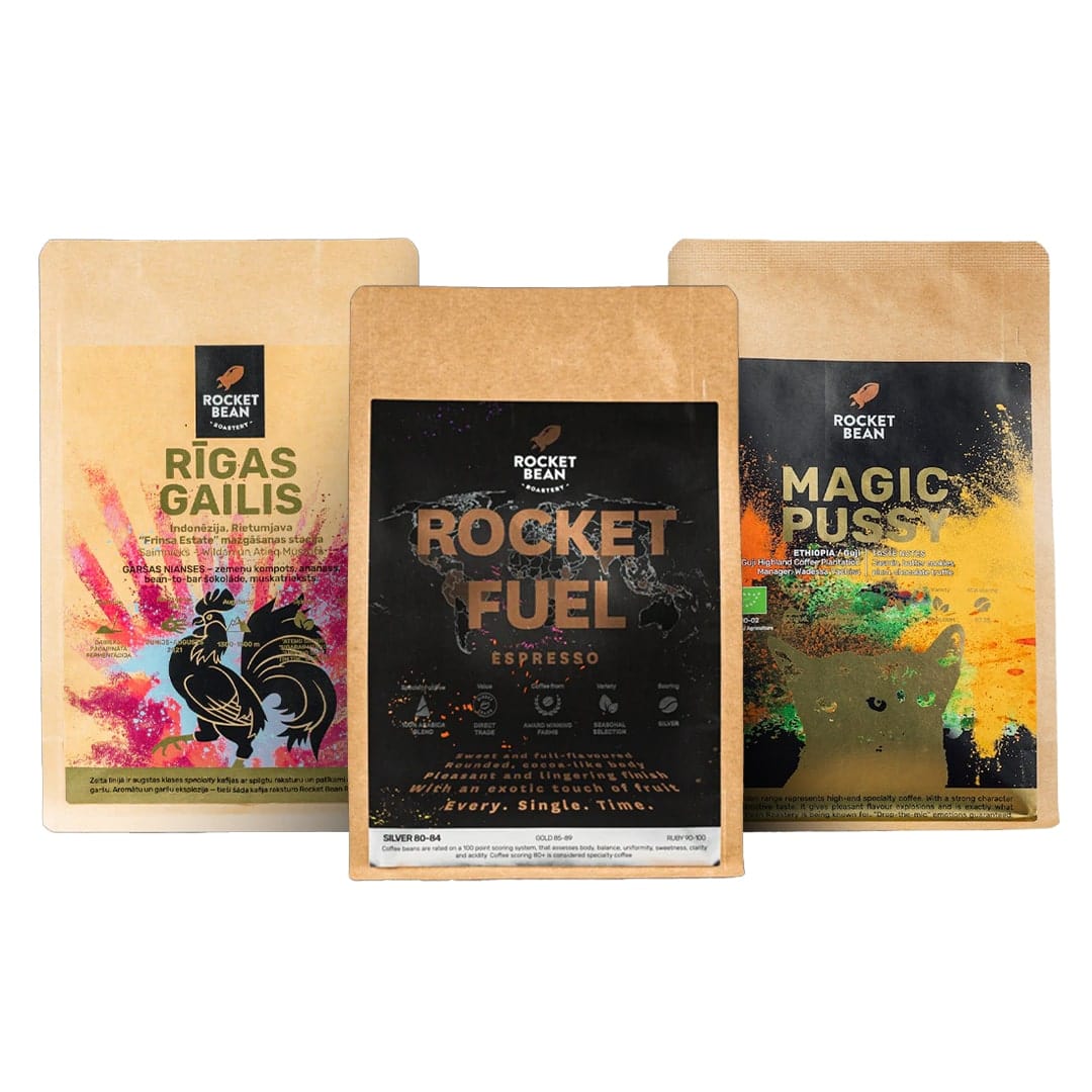Rocket Bean Roastery Kafijas pupiņas Rocket Bean Roastery kafijas pupiņu izlase Nr.1