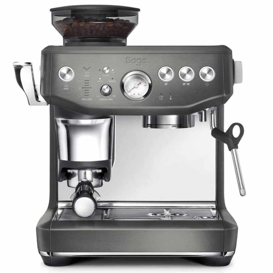 Sage Pupiņu automāti Nerūsējošā tērauda - Melns Kafijas automāts Sage Barista Express Impress