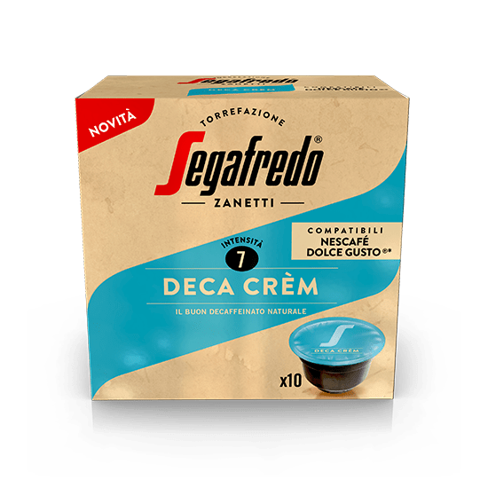 Segafredo Kapsulas Kafijas Kapsulas Segafredo DolceGusto, bezkofeīna, Deca Crem 10x7,5g