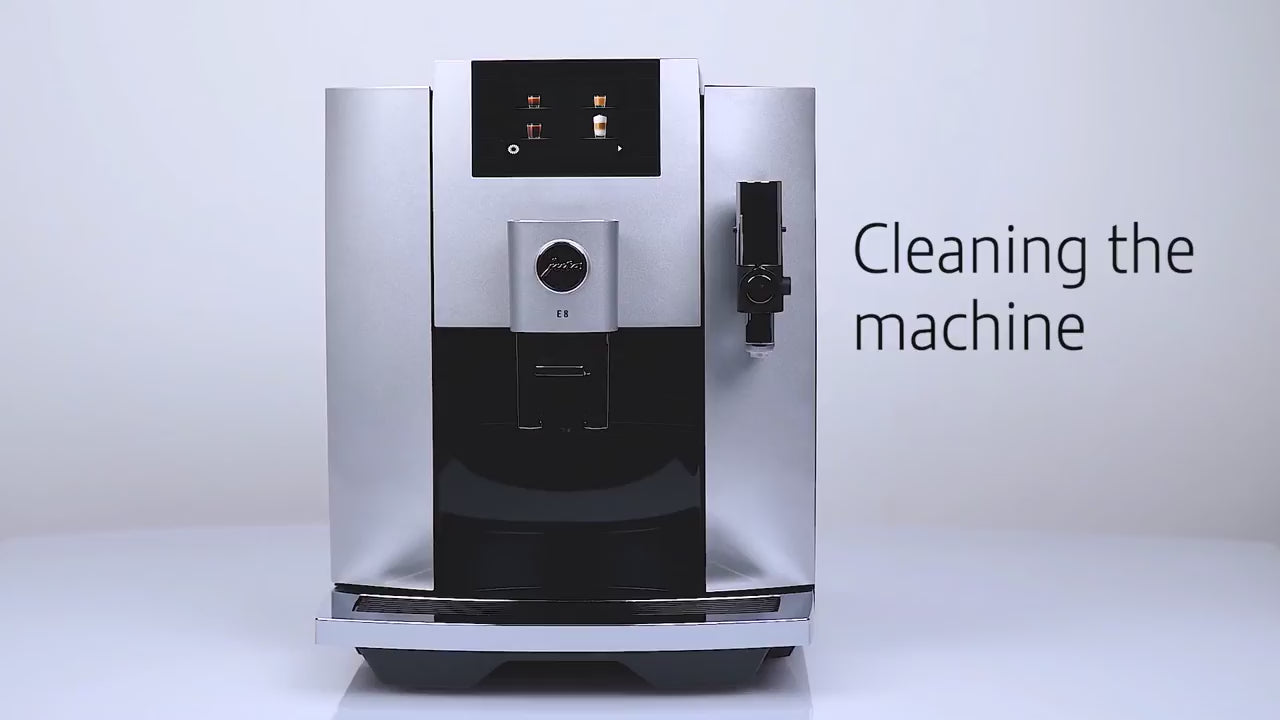 Jura E8 kafijas automāta tīrīšana