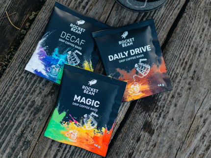 Rocket Bean: Drip Coffee Bags – filtra kafijas baudījums jebkurā vietā