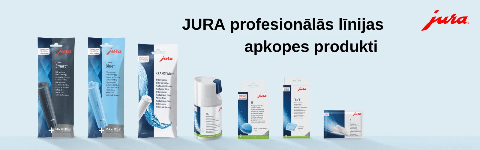 Jura profesionālo kafijas automātu apkopes produkti