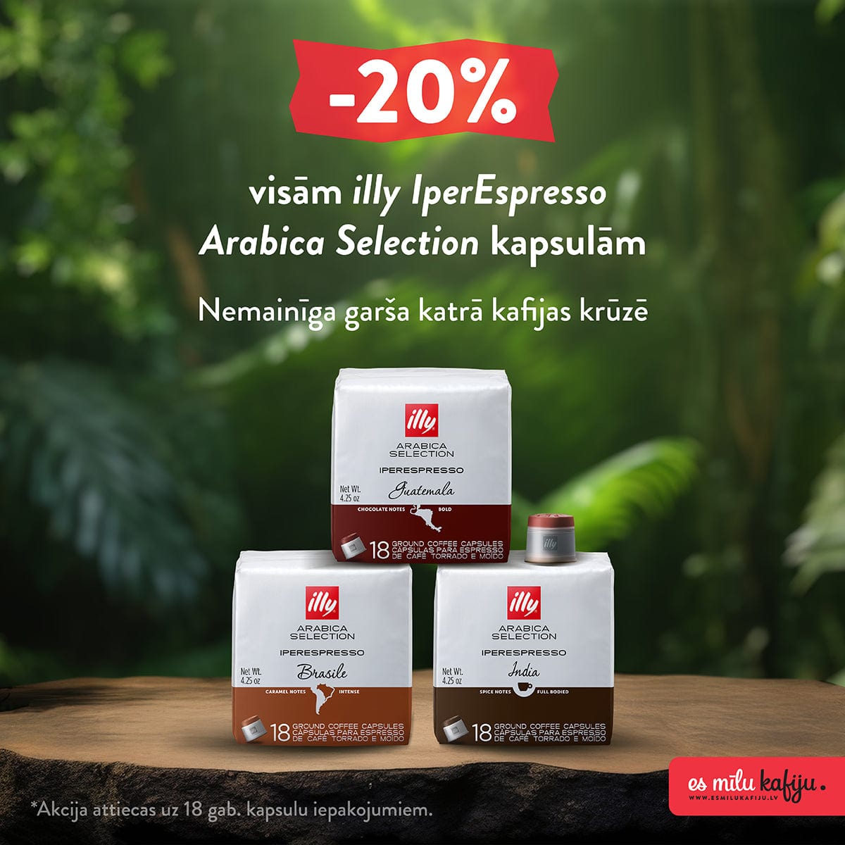 illy iperespresso Arabica Selection kafijas kapsulas