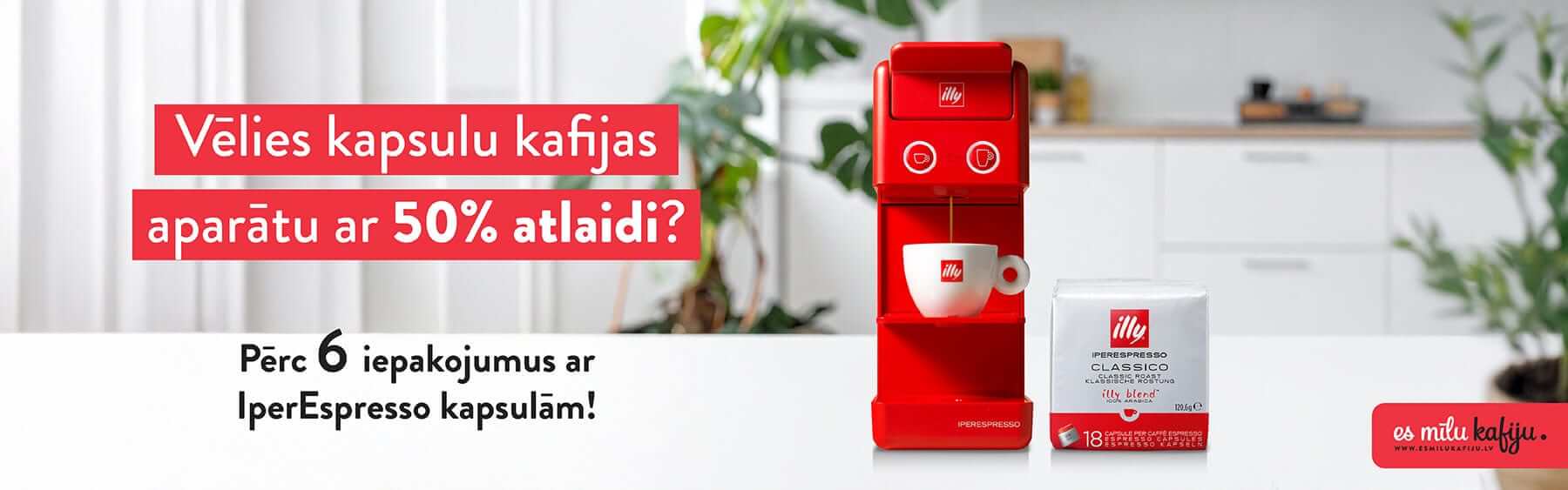 illy kapsulu automātu akcija