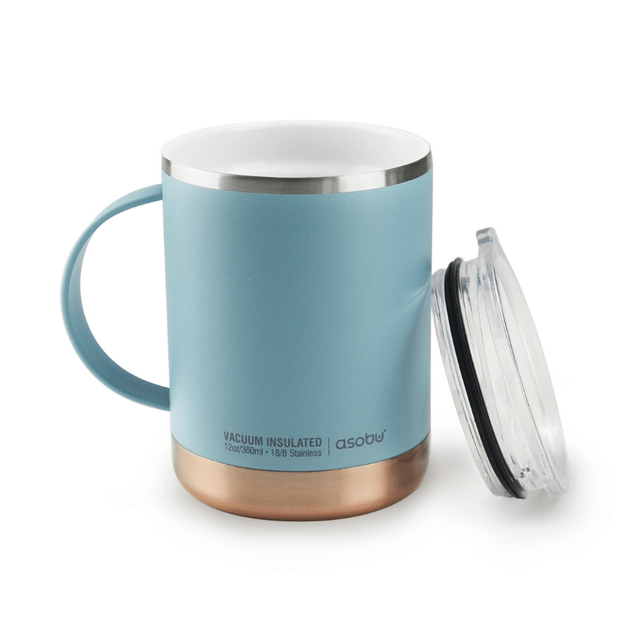 Asobu Dāvanu komplekti Gaiši zila Dāvanu komplekts - Dammann tēja, tējas sietiņš un ASOBU termopudele Ultimate
