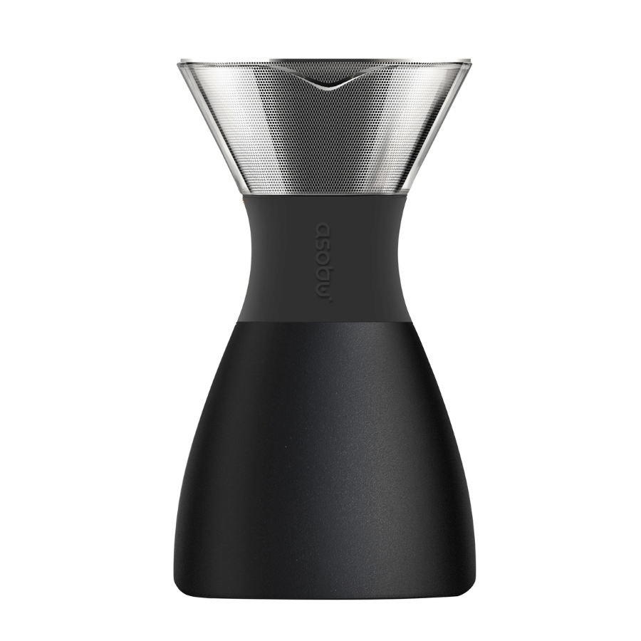 Asobu Kafijas pagatavošanas rīki Melns Asobu Pour Over brūvrīks, sarkans, 1L