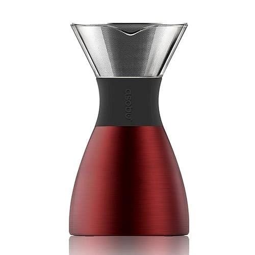 Asobu Kafijas pagatavošanas rīki Sarkans Asobu Pour Over brūvrīks, sarkans, 1L