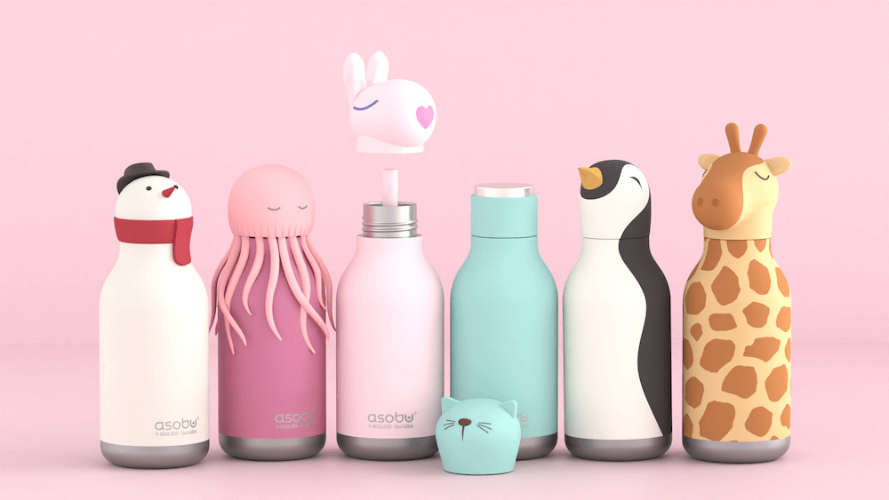 Asobu Trauki Termopudele Asobu Bestie, 460ml, JELLY FISH