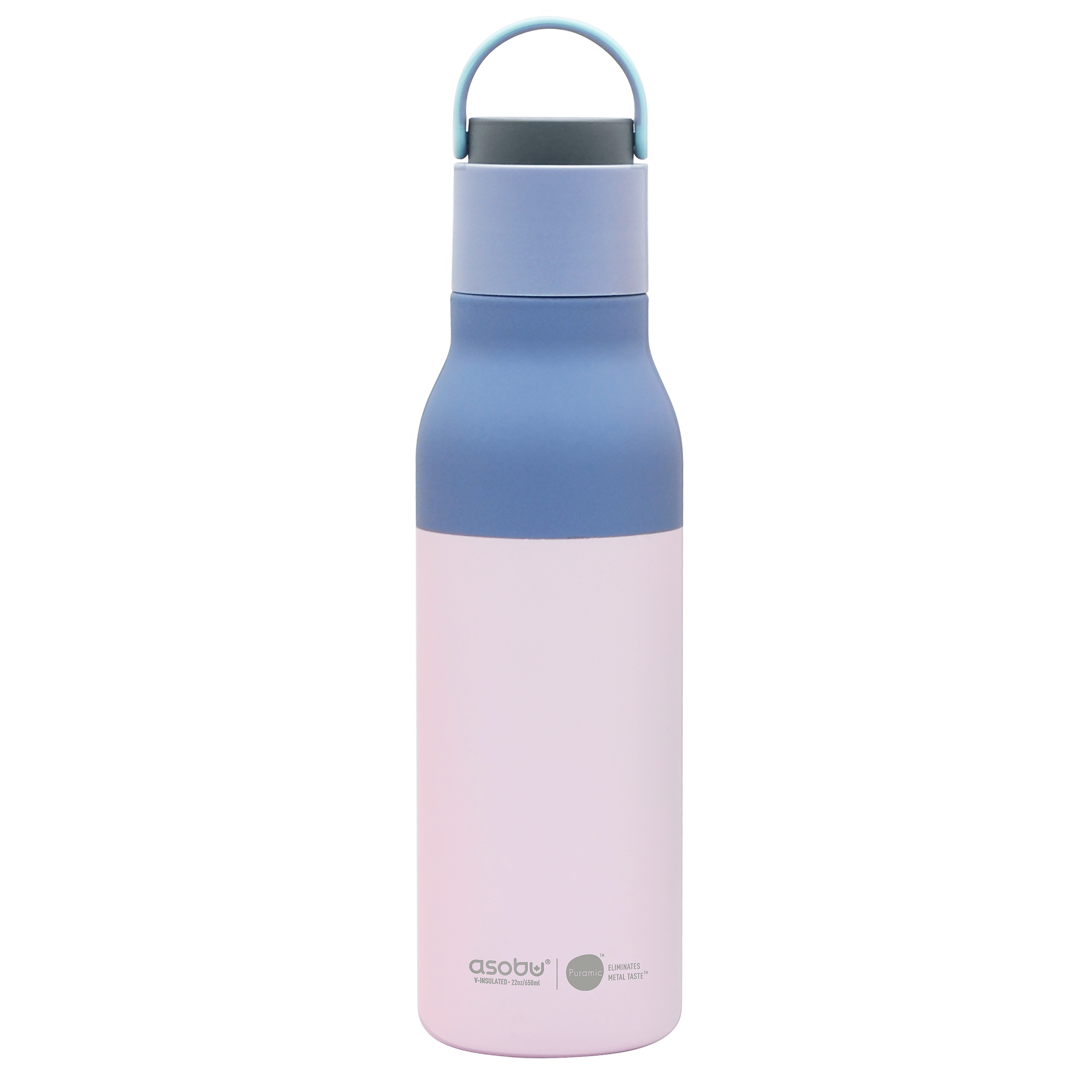 Asobu Trauki Pasteļu rozā Termopudele Asobu Metro, 650ml, SBV34 balta