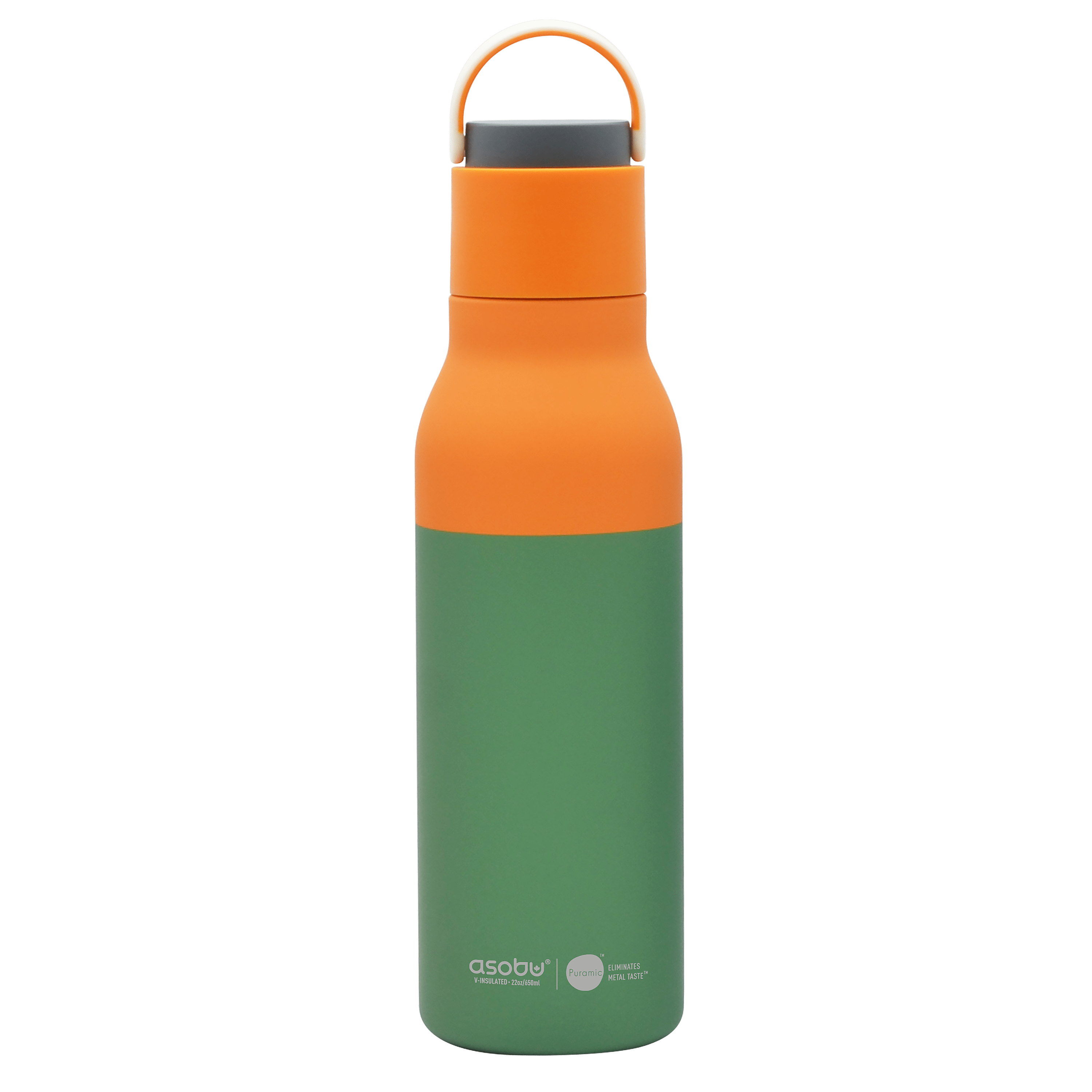 Asobu Trauki Pasteļu zaļa Termopudele Asobu Metro, 650ml, SBV34 balta