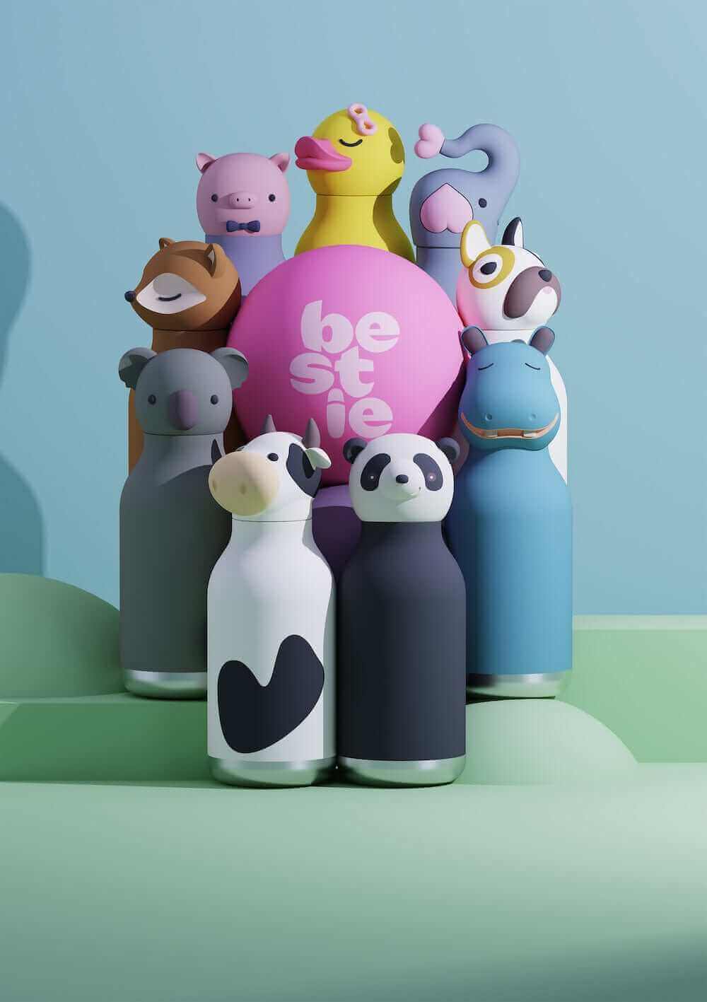 Asobu Trauki Termopudele Asobu Bestie, 460ml, SBV44 DUCKY