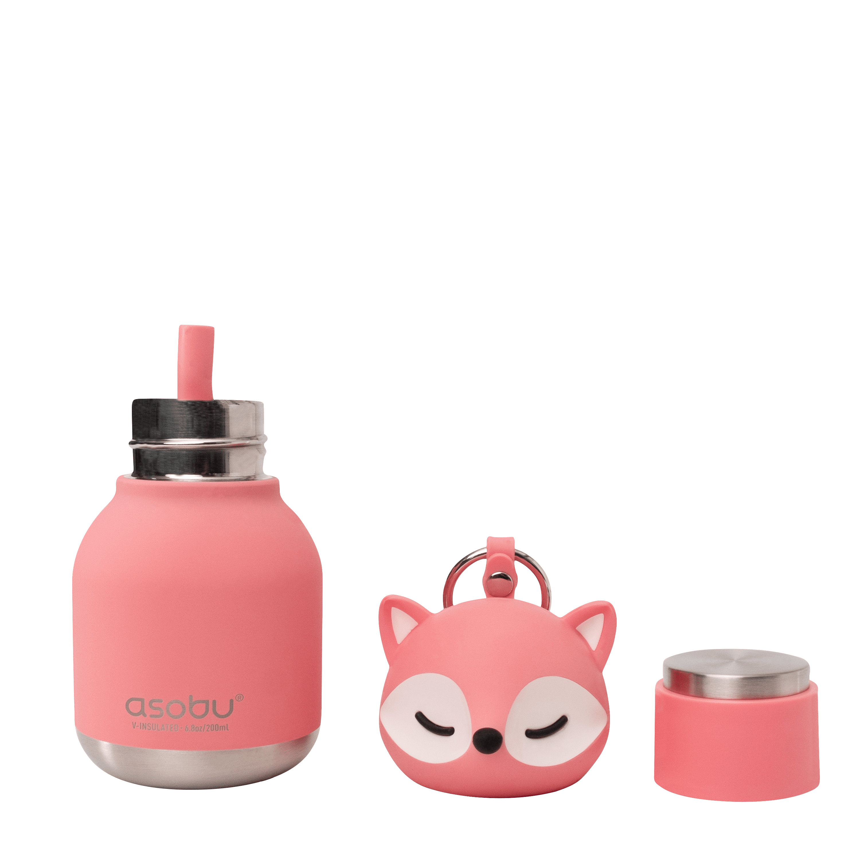 Asobu Trauki Termopudele bērniem Asobu MINI Bestie, 200ml, IBV44 PINK FOX