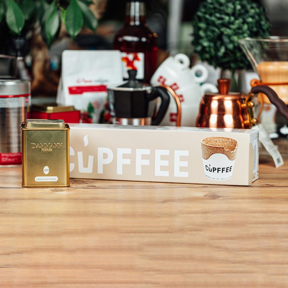 Dammann Dāvanu komplekti Dāvanu komplekts - Ēdamās krūzītes CUPFFEE, Dammann beramā tēja
