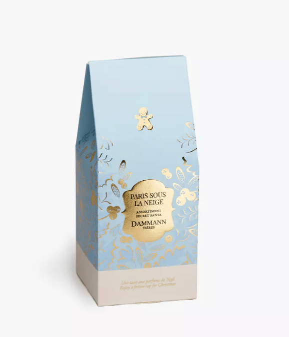 Dammann Dāvanu komplekti Tējas komplekts beramā tēja ar džemu Dammann Paris Sous La Neige zaļā 40 g + 50 g