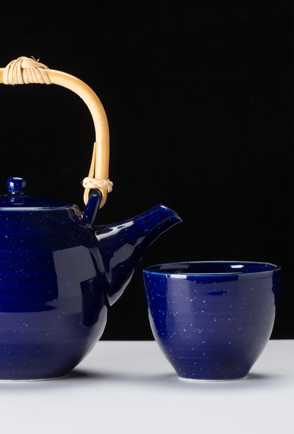 Dammann Tējas rīki Tējas kanniņa Dammann porcelāna Aoi 550ml, zila