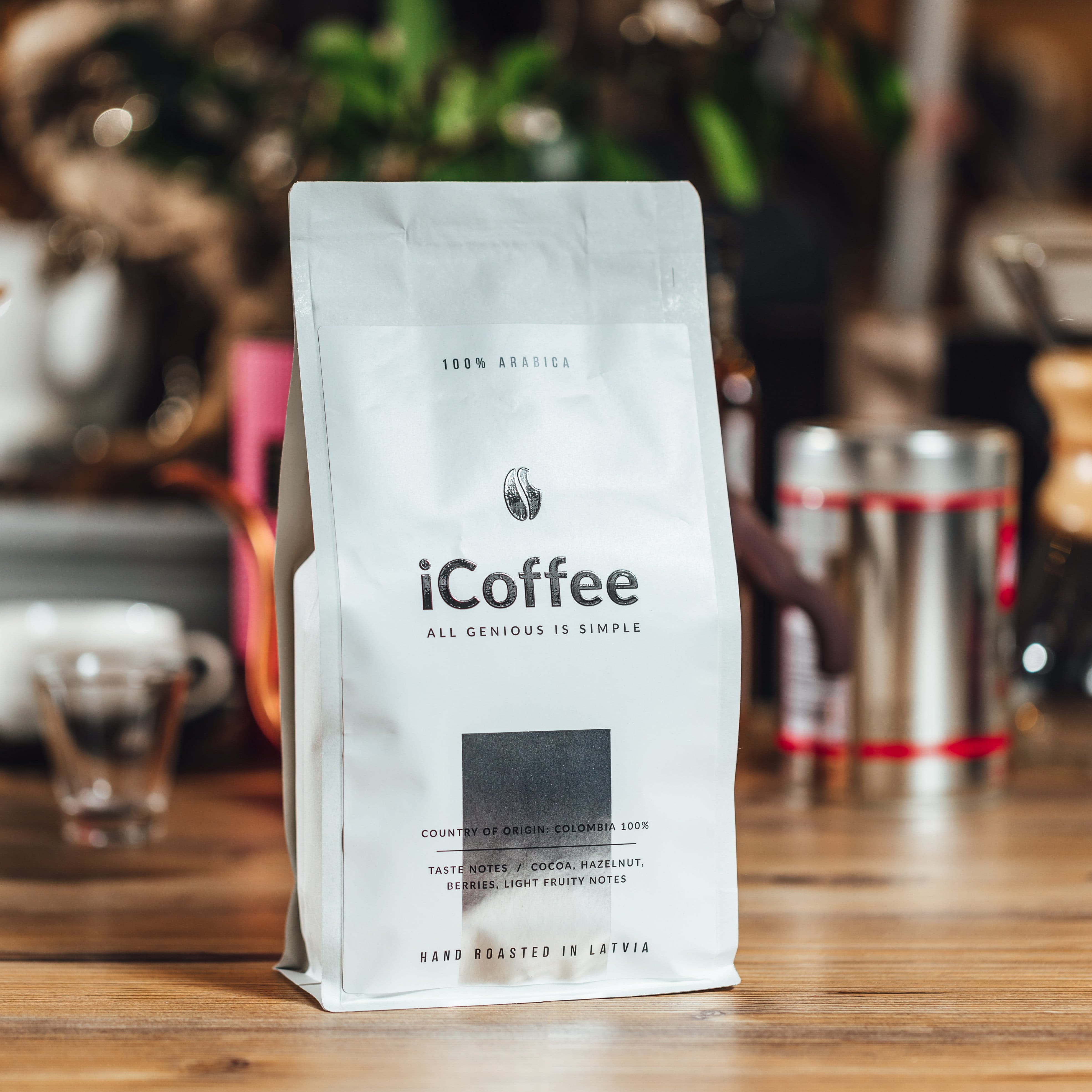 Es mīlu kafiju Kafijas pupiņas iCoffee kafijas pupiņas, 500g