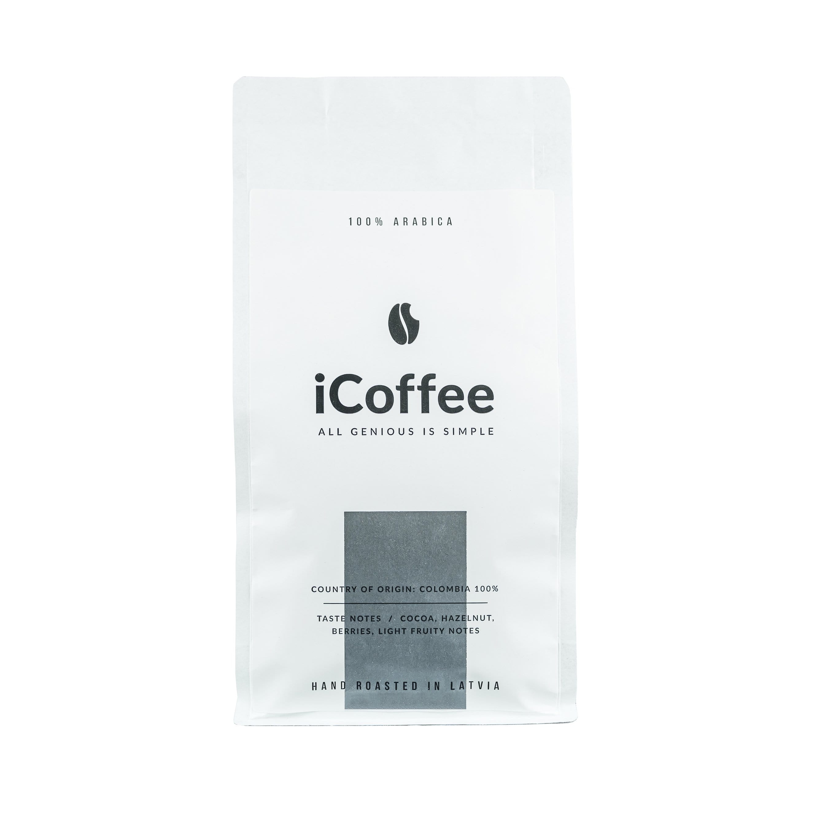 Es mīlu kafiju Kafijas pupiņas iCoffee kafijas pupiņas, 500g