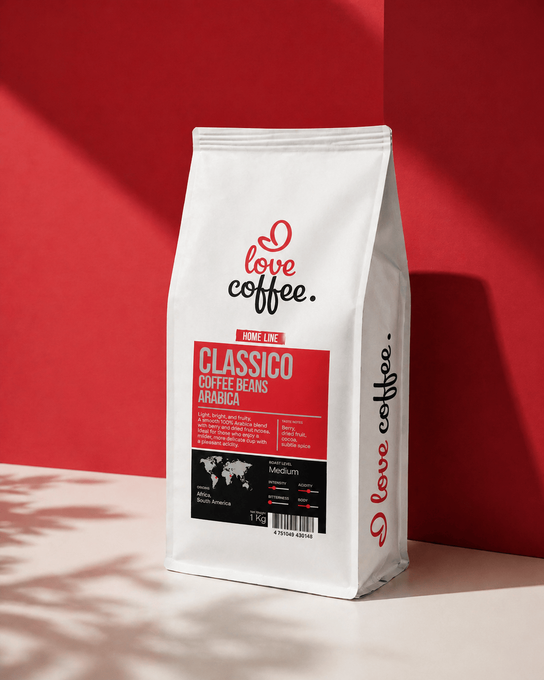 Es mīlu kafiju Kafijas pupiņas Kafijas pupiņas I Love Coffee Home Line CLASSICO, 100% Arabica, 1 kg