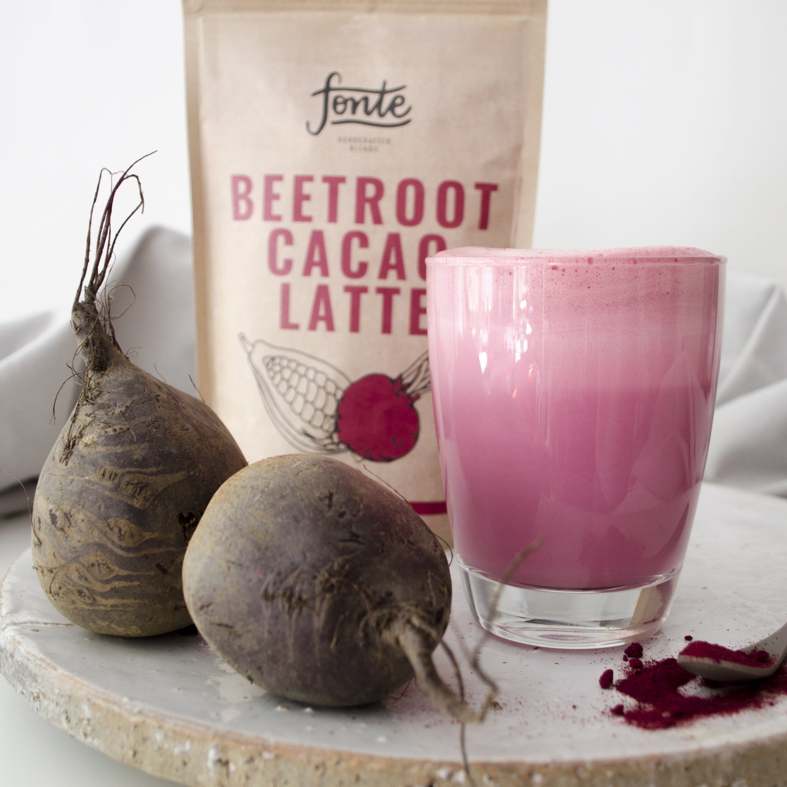 Fonte Cita kafija Fonte, Beetroot Cacao Latte dzēriena maisījums, 300g