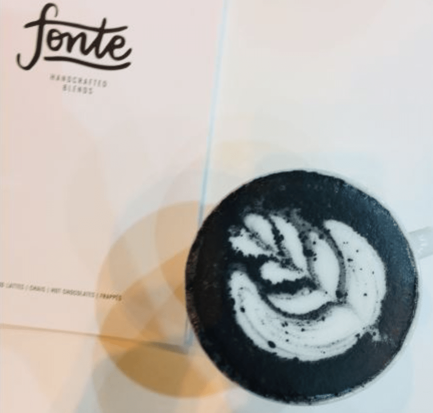Fonte Cita kafija Fonte, Charcoal Latte dzēriena maisījums,300g
