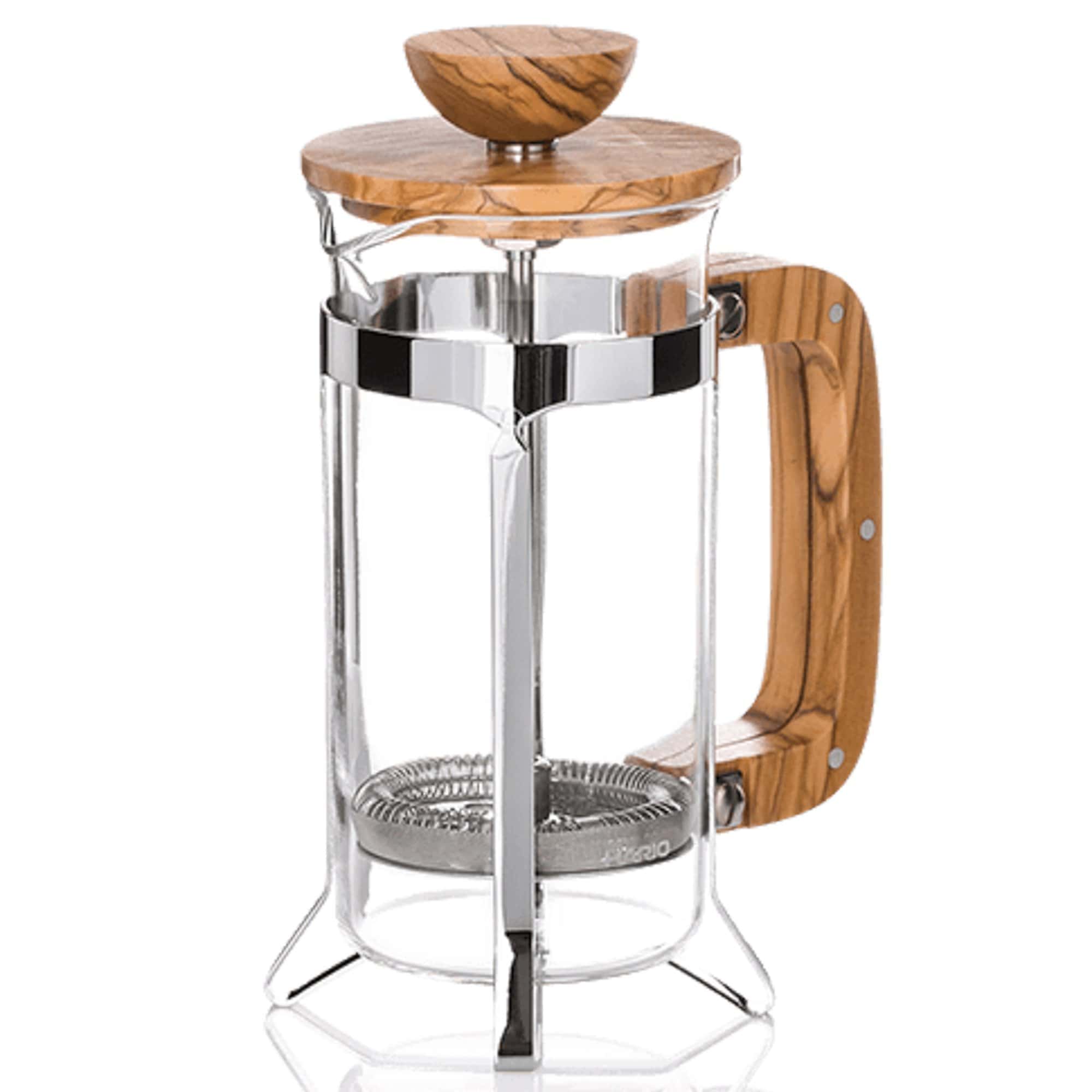 Hario Kafijas pagatavošanas rīki Franču Prese ar olīvkoka elementiem, 300ml, Hario french press