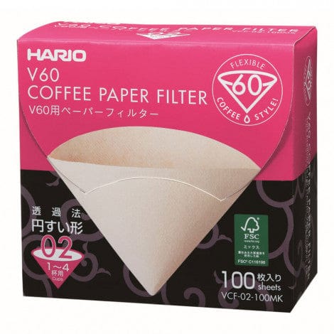 Hario Kafijas pagatavošanas rīki V60 Balti papīra filtri, 100gb