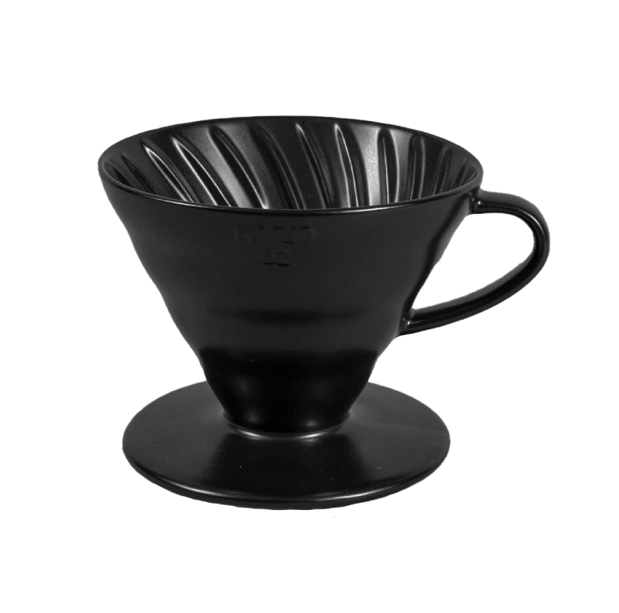 Hario Kafijas pagatavošanas rīki V60 filtra trauks, keramisks, melns, VDC-02R