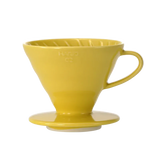 V60 filtra trauks, keramisks,V60-02 dzeltens + 40 filtri
