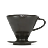 V60 filtra trauks, keramisks,V60-02 matēti melns + 40 filtri