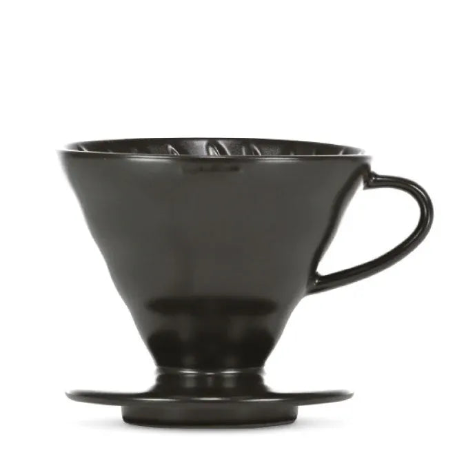 Hario Kafijas pagatavošanas rīki V60 filtra trauks, keramisks,V60-02 matēti melns + 40 filtri