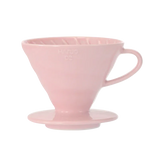 V60 filtra trauks, keramisks,V60-02 rozā + 40 filtri