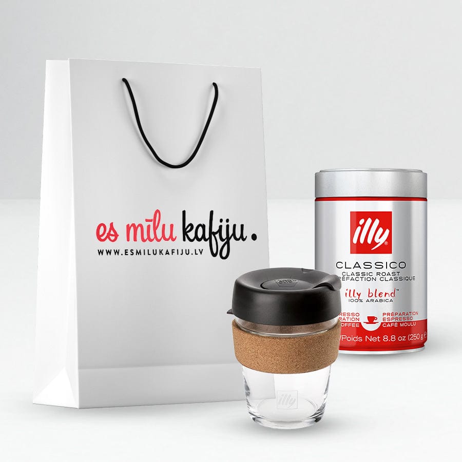 illy Dāvanu komplekti Dāvanu komplekts - Keepcup BREW glāze un illy filtra malta kafija