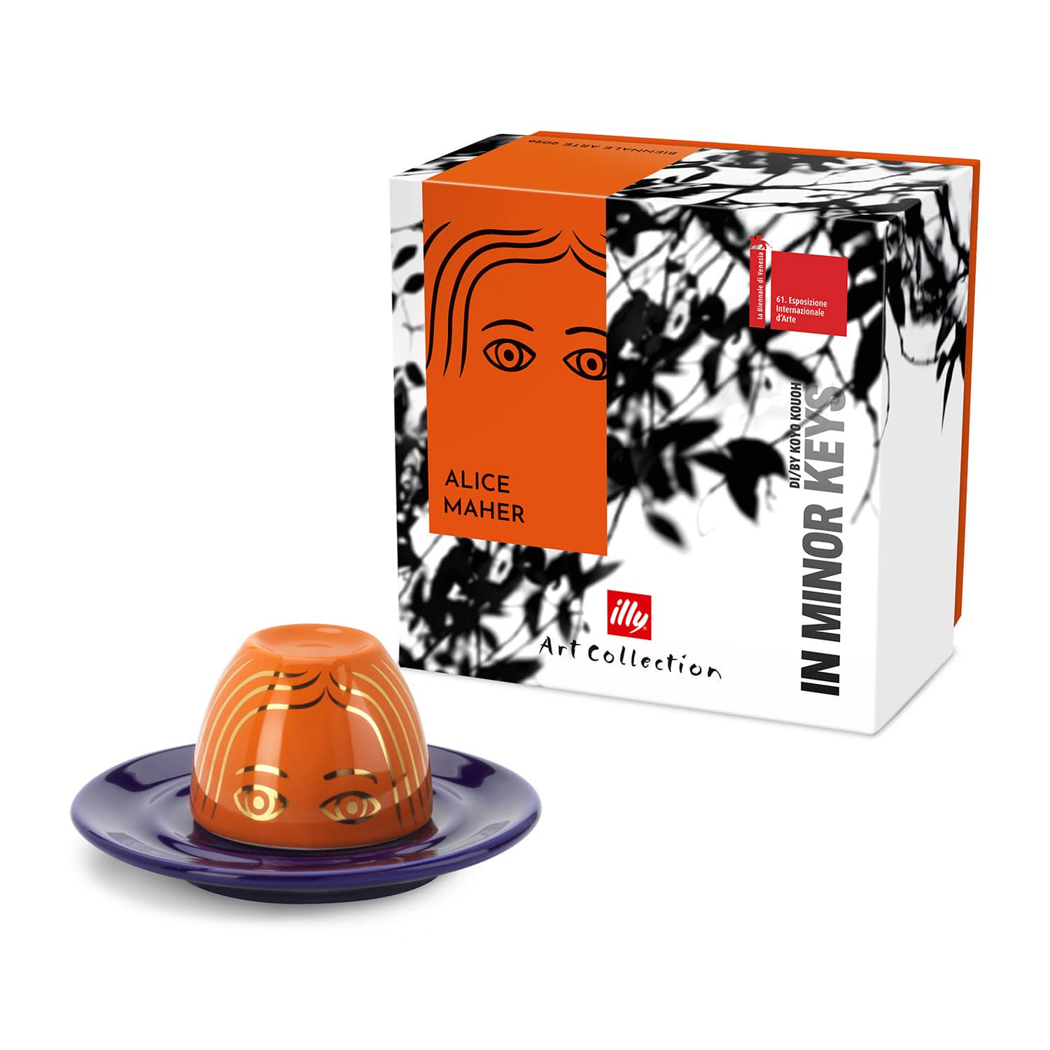 illy Dāvanu komplekti Krūzīte Illy iAC Maher, espresso ar apakštasīti, 60ml, 2026