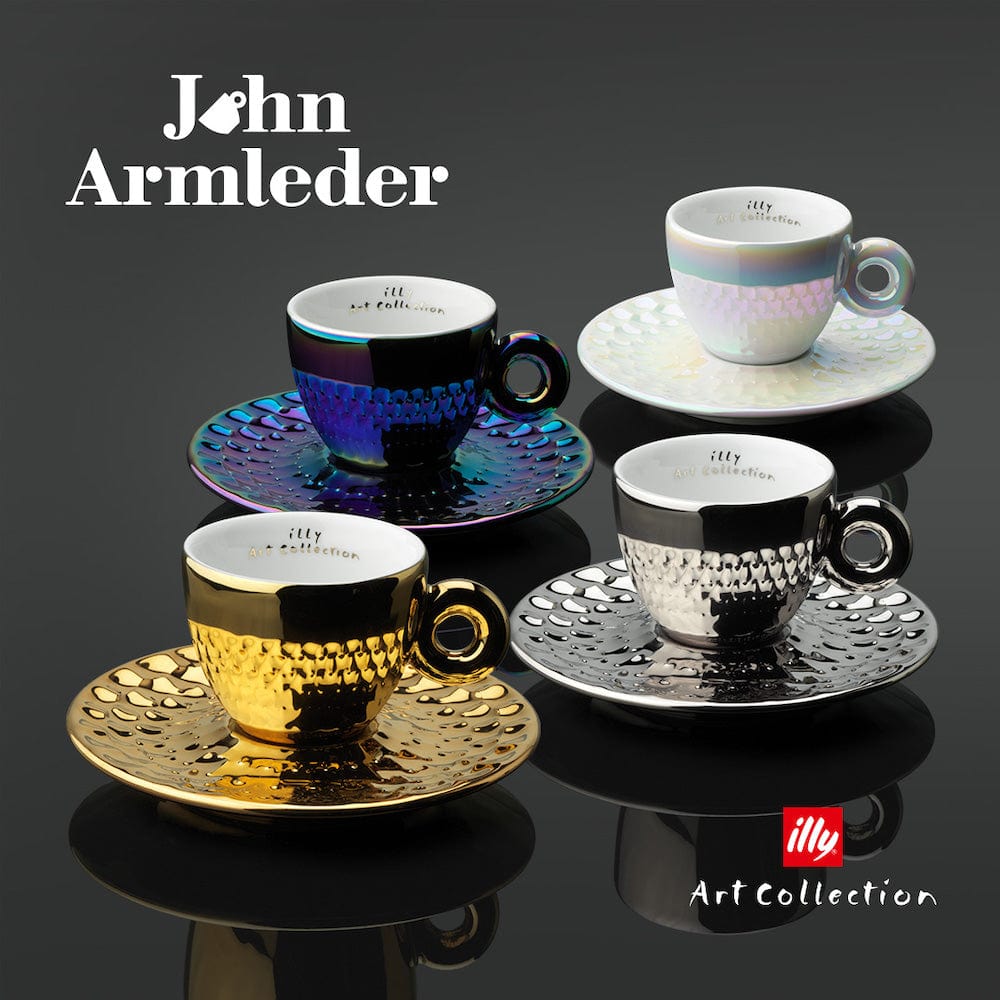 illy Dāvanu komplekti Krūzītes Illy iAC Armleder, 4 Cappuccino ar apakštasītēm, 170ml, 2025