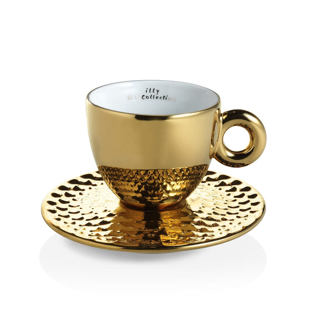 illy Dāvanu komplekti Krūzītes Illy iAC Armleder, 4 Cappuccino ar apakštasītēm, 170ml, 2025
