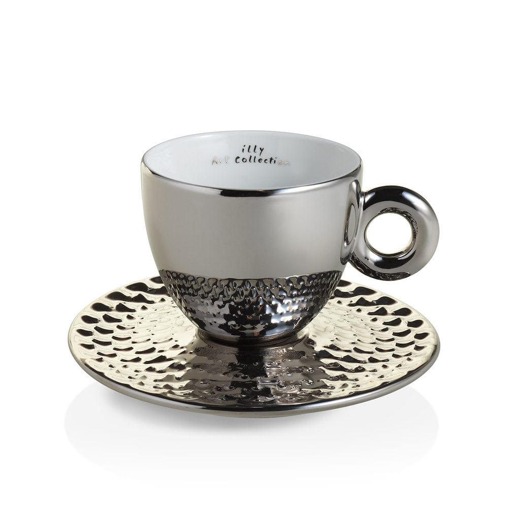 illy Dāvanu komplekti Krūzītes Illy iAC Armleder, 4 Cappuccino ar apakštasītēm, 170ml, 2025