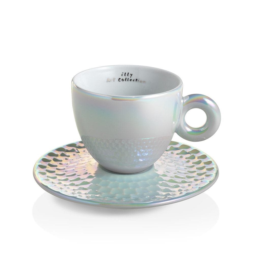 illy Dāvanu komplekti Krūzītes Illy iAC Armleder, 4 Cappuccino ar apakštasītēm, 170ml, 2025