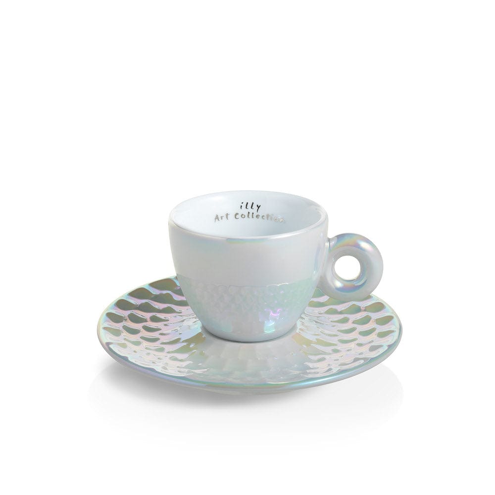 illy Dāvanu komplekti Krūzītes Illy iAC Armleder, 4 Espresso ar apakštasītēm, 60ml, 2025