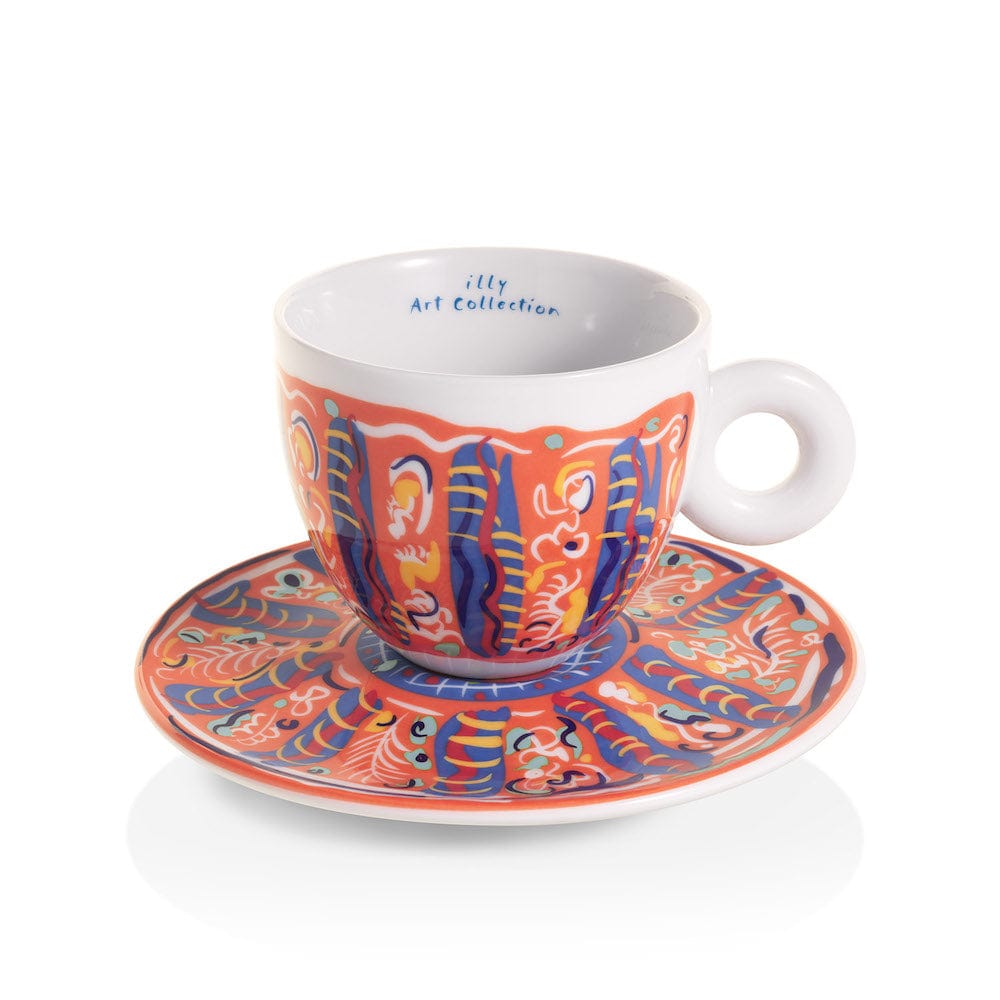 illy Dāvanu komplekti Krūzītes Illy iAC Calero, 4 Cappuccino ar apakštasītēm, 170ml, 2025