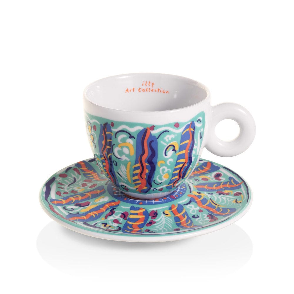 illy Dāvanu komplekti Krūzītes Illy iAC Calero, 4 Cappuccino ar apakštasītēm, 170ml, 2025