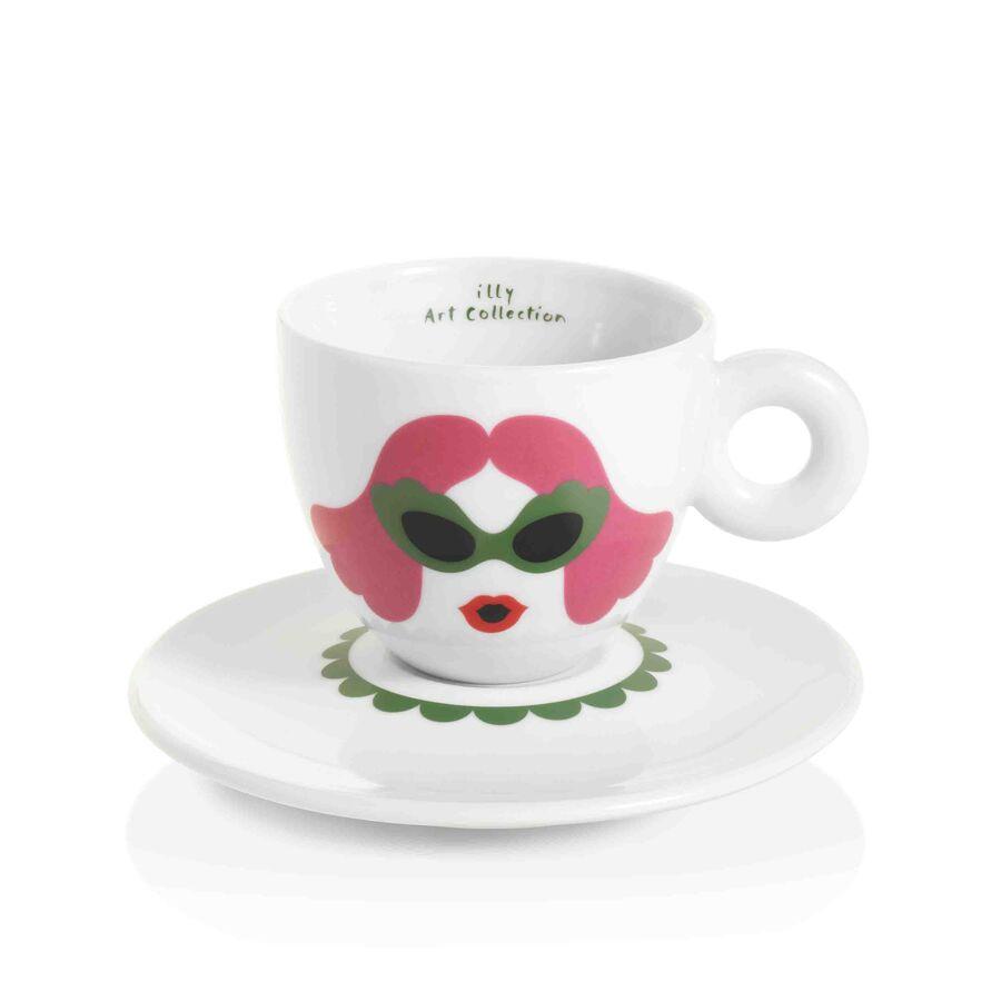 illy Dāvanu komplekti Zagnoli 6 Cappuccino krūzītes + apakštasītes, illy Art Collection