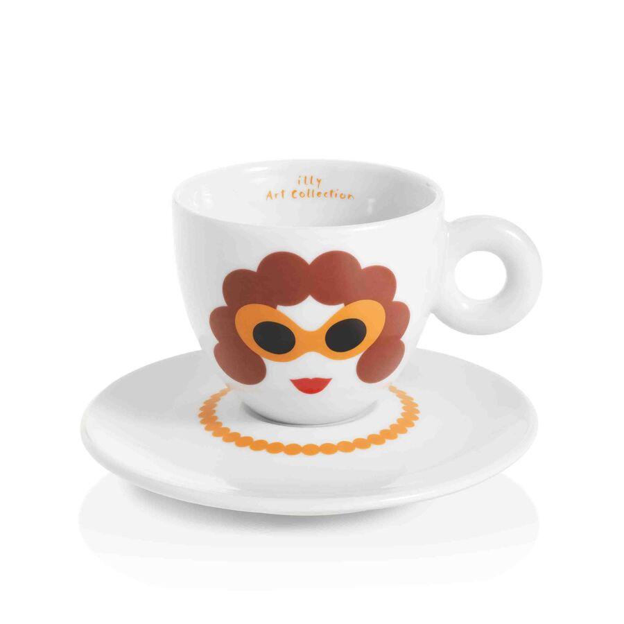 illy Dāvanu komplekti Zagnoli 6 Cappuccino krūzītes + apakštasītes, illy Art Collection