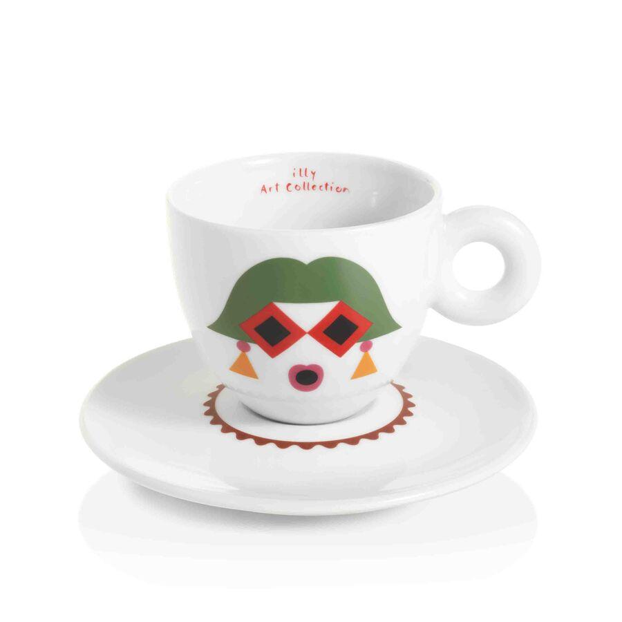 illy Dāvanu komplekti Zagnoli 6 Cappuccino krūzītes + apakštasītes, illy Art Collection